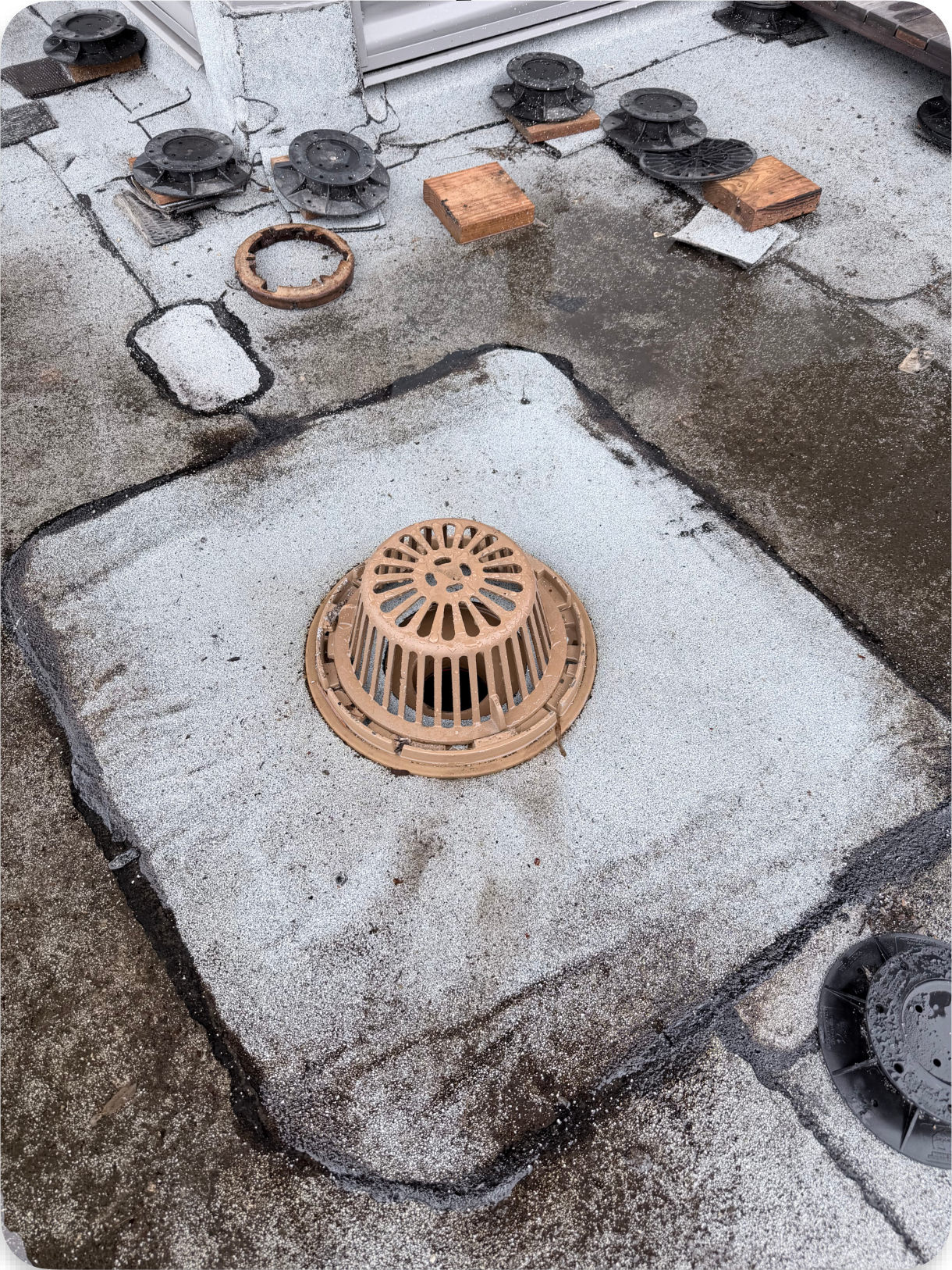 Completed drain