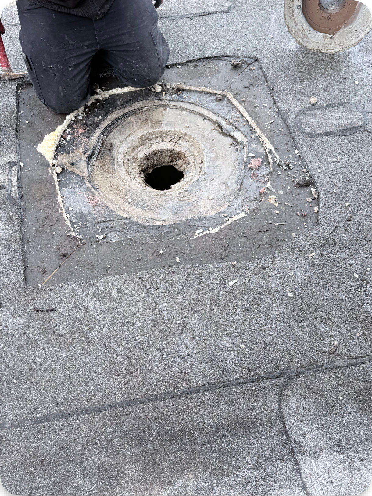 Roof drain follow up